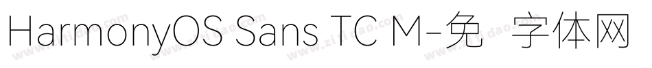 HarmonyOS Sans TC M字体转换